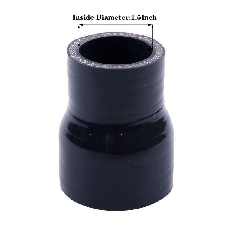 OHOB-COOL1.5 to 2 Inch Reducer silionce Coupler Reinforced Hose,4-Ply Turbo/Intercooler/Intake Piping Industrial Hydraulic ID1.5"" to 2"" (38-51mm) - Image 4